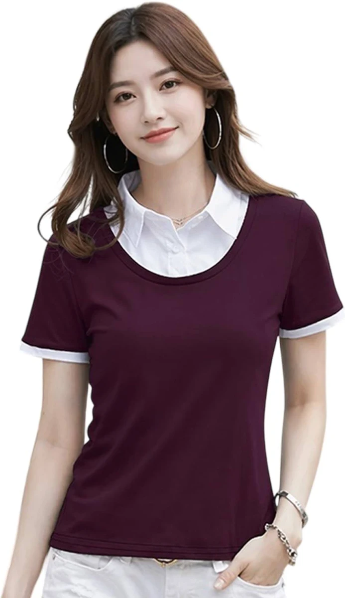 FERY London Women's Air Jet Fabric Polo T-Shirt