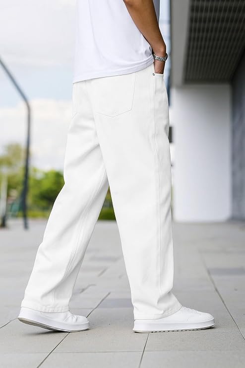 Ragzo Men's Baggy Loose Fit Jeans Pant